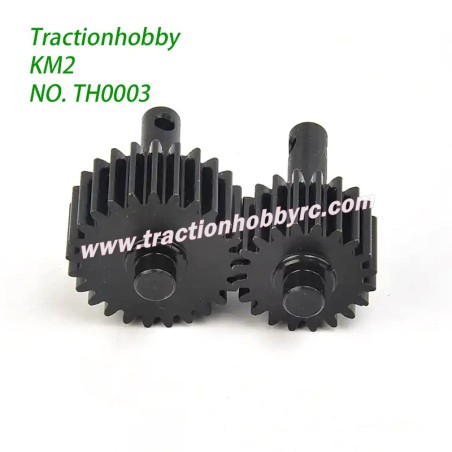 Traction Hobby KM2 TH2 Parts Distributor Box Metal Gear Kit TH0003 front