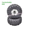 Traction Hobby KM2 RC Crawler Parts Metal Simulation Climbing Off-Road Parts Wheel Tires