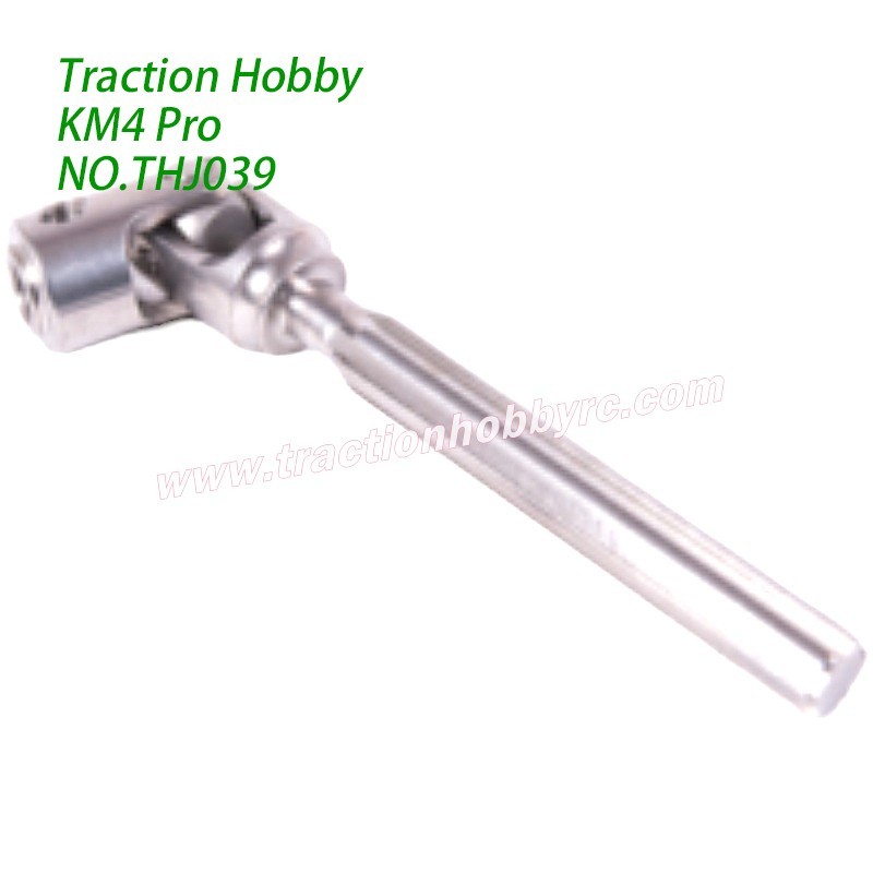 Traction Hobby KM4 Pro RC Crawler Parts Universal Metal Cross Drive Shaft Black Silver THJ039