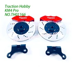 Traction Hobby KM4 Pro RC Crawler Parts All-metal brakes simulated caliper discs with abalone accents TH01166