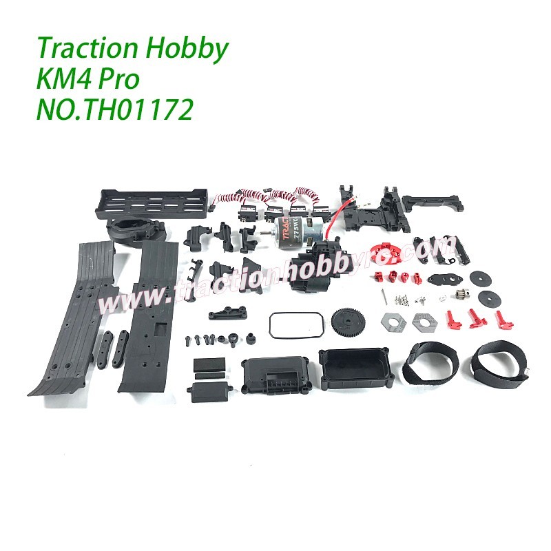 Traction Hobby KM4 Pro RC Crawler Parts 775 Gearbox Kit TH01172