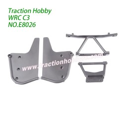 Traction Hobby KM WRC C3 Rally RC Car Parts Rear Bumper Block E8026