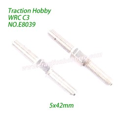 Traction Hobby KM WRC C3 Parts Front Upper Swingarm Tie Rod (5x42mm) E8039