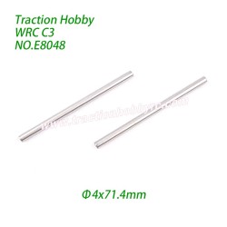 Traction Hobby KM WRC C3 Parts Swingarm Shaft (Φ4x71.4mm) E8048