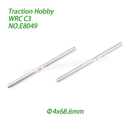 Traction Hobby KM WRC C3 Parts Swingarm Shaft (Φ4x68.6mm) E8049