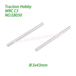 Traction Hobby KM WRC C3 Parts Swingarm Shaft (Φ3x43mm) E8050