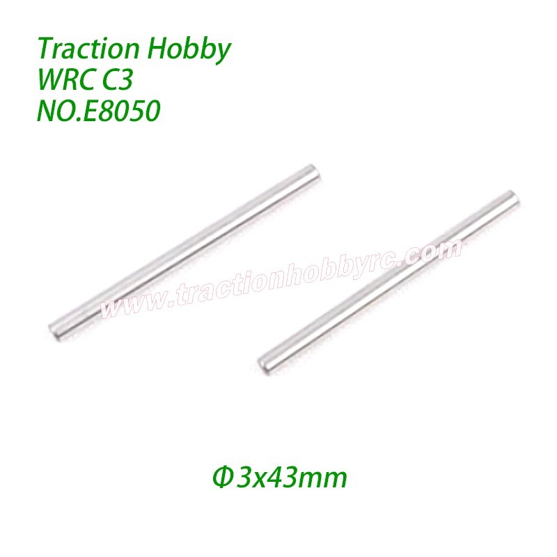 Traction Hobby KM WRC C3 Parts Swingarm Shaft (Φ3x43mm) E8050