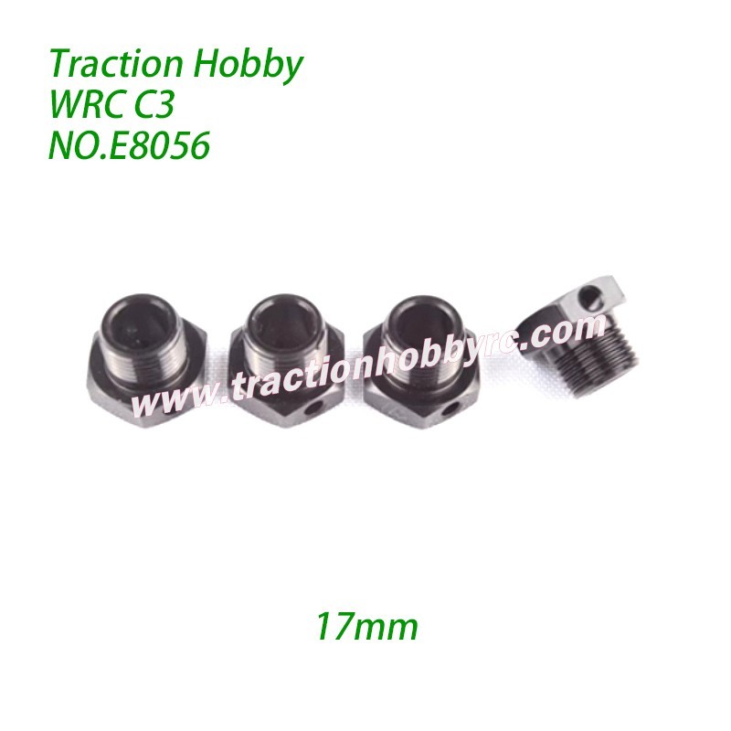 Traction Hobby KM WRC C3 Parts Hex Wheel Block (17mm) E8056