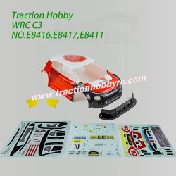 Traction Hobby KM WRC C3 1/7 RC Car Parts Finished painting the shell E8416,E8417,E8411 type b1