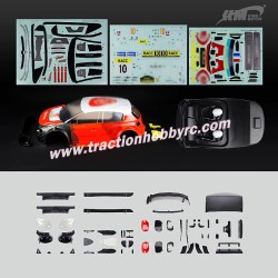 Traction Hobby KM WRC C3 1/7 RC Car Parts Finished painting the shell E8416,E8417,E8411 type b2