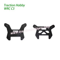 Traction Hobby KM WRC C3 1/7 RC Car Parts Carbon Fiber Shock Mounts Butterfly Racks