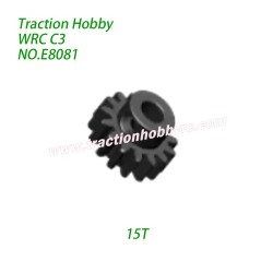 Traction Hobby KM WRC C3 1/7 RC Car Parts Pinion (15T)  E8081