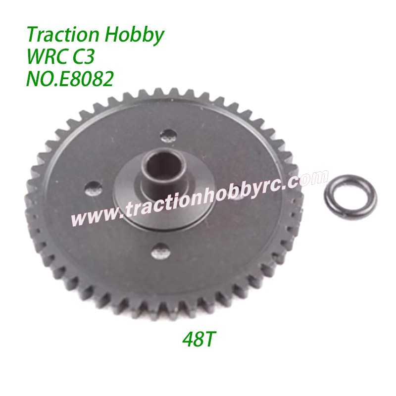 Traction Hobby KM WRC C3 1/7 RC Car Parts Center Differential Large Gear (48T) E8082