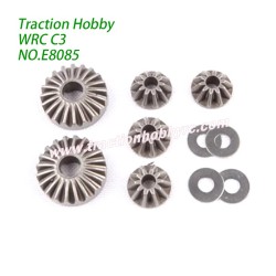 Traction Hobby KM WRC C3 1/7 RC Car Parts Hardened Steel Differential Gear Set E8085