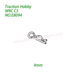 Traction Hobby KM WRC C3 1/7 RC Car Parts Small Body Clips 10pcs (4mm) E8094