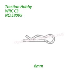 Traction Hobby KM WRC C3 1/7 RC Car Parts Body Clips 10pcs (6mm) E8095