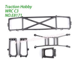 Traction Hobby KM WRC C3 Spare Parts Rear bumper set E8171