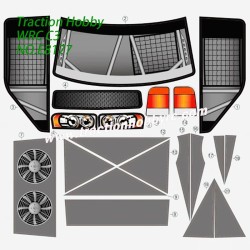 Traction Hobby KM WRC C3 Spare Parts EP2 Stickers E8177