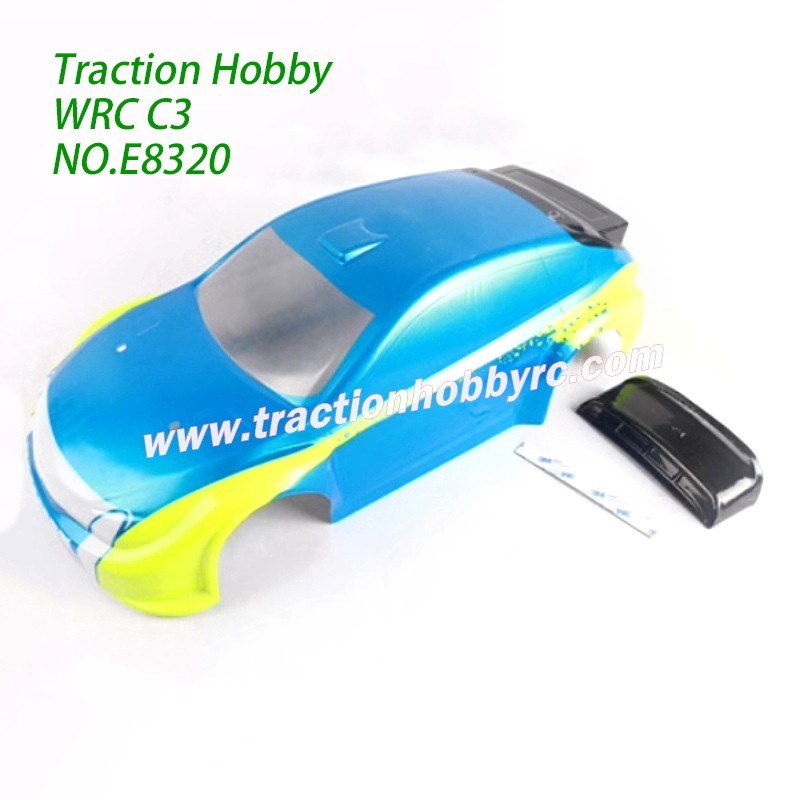 Traction Hobby KM WRC C3 Spare Parts Painted body with sticker E8320