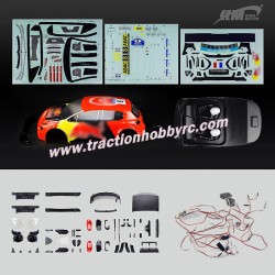 Traction Hobby KM WRC C3 1/7 RC Car Parts Finished painting the shell E8416,E8417,E8411 type a4