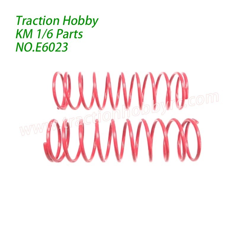 Traction Hobby KM Challenger 1/6 RC Truck Parts Front Shock Springs E6023