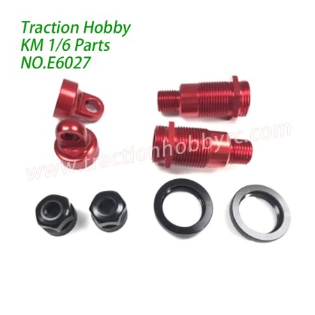 Traction Hobby KM Challenger 1/6 RC Truck Parts Front Shock Cartridge Assembly E6027