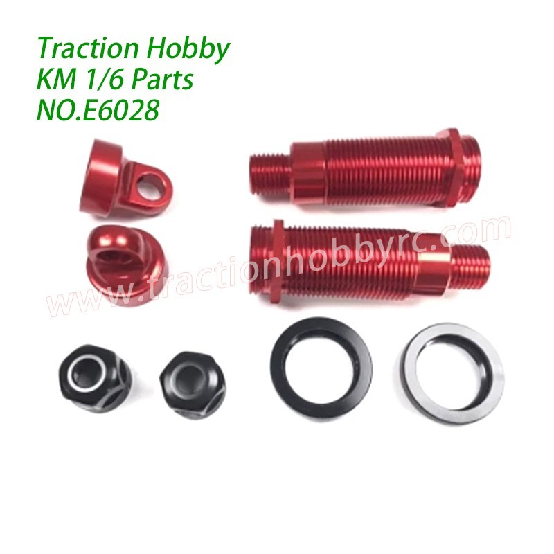 Traction Hobby KM Challenger 1/6 RC Truck Parts Rear Shock Cartridge Assembly E6028