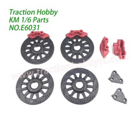 Traction Hobby KM Challenger 1/6 RC Truck Parts Brake Caliper Bushings E6031