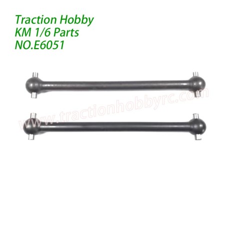 Traction Hobby KM Challenger Parts Metal Rear Axle Drive Shaft E6051