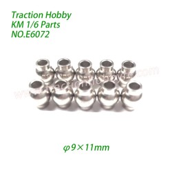 Traction Hobby KM Challenger RC Car Spare Parts Ball Bead 10PCS (φ9×11mm) E6072