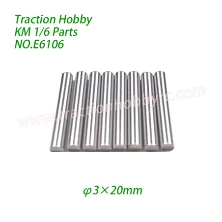 Traction Hobby KM Challenger RC Car Spare Parts Steel Pin ( φ3×20mm) E6106