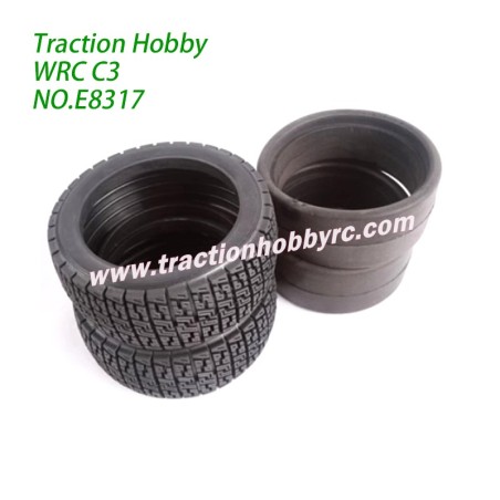 Traction Hobby KM WRC C3 Spare Parts Tire with inner foam E8317