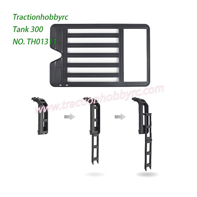 Traction Hobby TANK 300 1/8 RC Car Parts Replica Ladder Climbing Luggage Rack TH01311