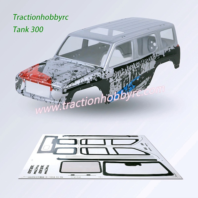 Traction Hobby TANK 300 1/8 RC Car Parts 3rd Anniversary Edition Newly Painted Shell gray