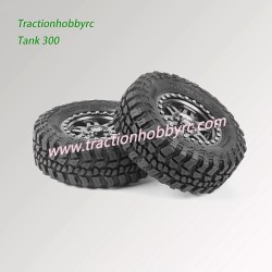 Traction Hobby TANK 300 1/8 RC Car Parts 2.6” All-Terrain Tires with Wheels (4.92X1.77 R2.6)