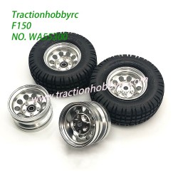 Traction Hobby KM F150 Parts Silver Aluminum Wheels Set WA55300