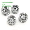 Traction Hobby KM F150 Parts Silver Aluminum Wheels Set WA55300