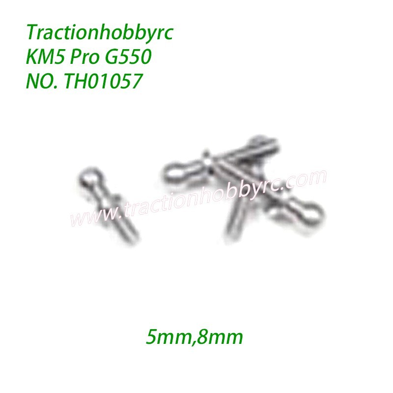 Traction Hobby KM5 Pro Rock RC Crawler Parts 4mm Ball Head (5mm,8mm) TH01057