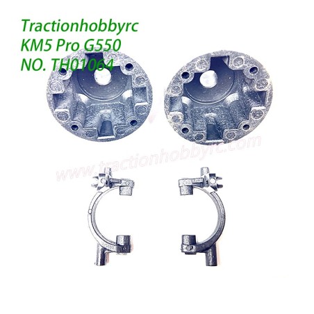 Traction Hobby KM5 Pro Rock RC Crawler Parts Differential Housing, Front and Rear Wave Grip TH01064