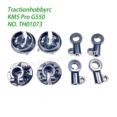 Traction Hobby KM5 Pro Rock RC Crawler Parts Shock Spring Mount, Shock Lower Ball Buckle TH01073