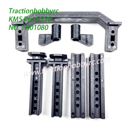 Traction Hobby KM5 Pro Rock RC Crawler Parts Rear Shock Mount Crossmember Shell Post TH01080