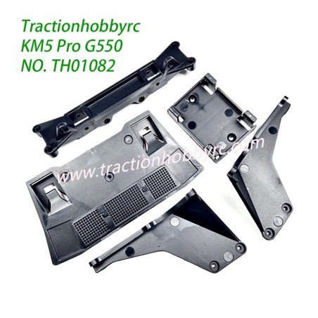 Traction Hobby KM5 Pro Rock RC Crawler Parts Front and Rear Shell Quick Release Reinforcements TH01082