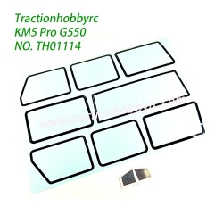 Traction Hobby KM5 Pro G550 1/8 RC Car Parts Window Sticker TH01114