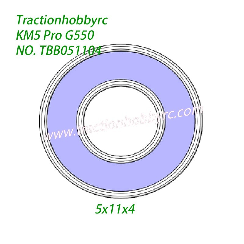 Traction Hobby KM5 Pro G550 1/8 RC Car Parts Bearing (5x11x4) TBB051104