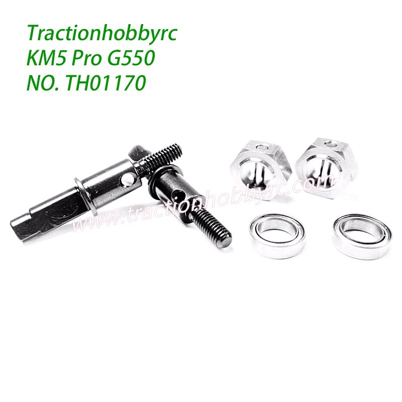 Traction Hobby KM5 Pro RC Crawler Parts Door Axle Reinforced Output Shaft TH01170