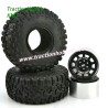 Traction Hobby KM2 TH2 1/8 RC Crawler Parts 2.2” Metal Wheel Tires 90046 Locking Tire