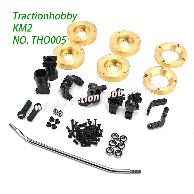 Traction Hobby KM2 TH2 1/8 RC Car Parts CNC Metal Upgrade Fender Weights THO005