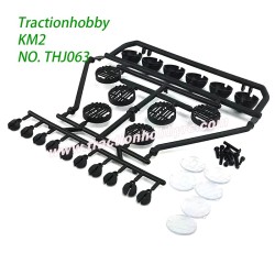 Traction Hobby KM2 TH2 Parts Roof Light Rack Assembly THJ063