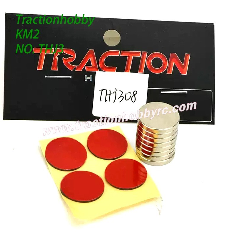 Traction Hobby KM2 TH2 Parts Strong Magnet Body Strong Magnet Double Sided Adhesive Sticker THJ308 back