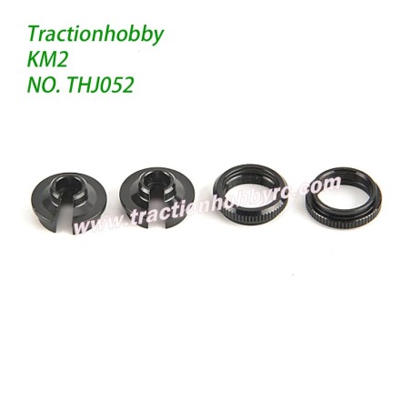 Traction Hobby KM2 TH2 Parts Metal Shock Spring Base Upper and Lower Spring Mounts THJ052